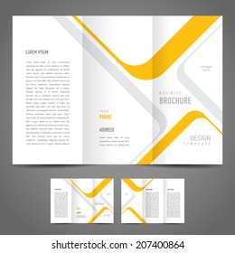 brochure design template stripes