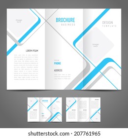 brochure design template stripes