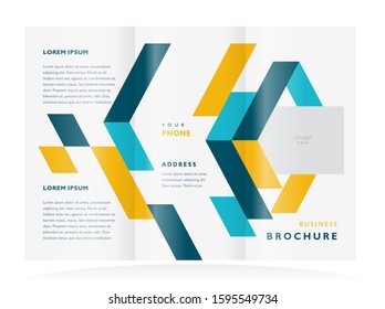 Brochure design template Stripes abstract