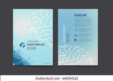 Brochure design template. Suitable for a business annual report, flyer, poster, banner, book, magazine. vector file