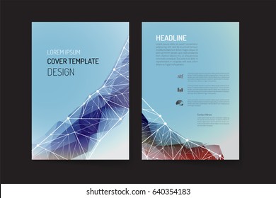 Brochure design template. Suitable for a business annual report, flyer, poster, banner, book, magazine. vector file