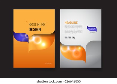 Brochure design template. or suitable use for a business annual report, flyer, poster, banner, book, magazine. vector file