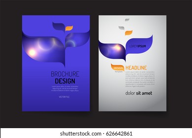 Brochure design template. or suitable use for a business annual report, flyer, poster, banner, book, magazine. vector file