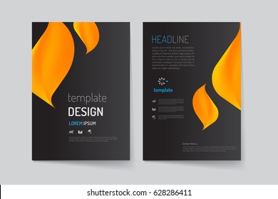Brochure design template. or suitable use for a business annual report, flyer, poster, banner, book, magazine. vector file