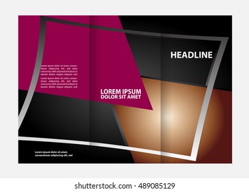 brochure design template tech
