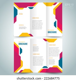 brochure design template technologic abstract