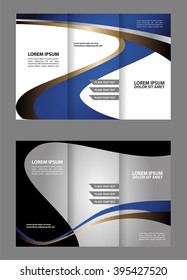 brochure design template tri
