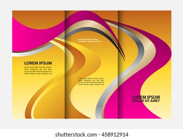 brochure design template trifold
