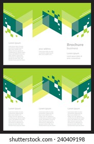 brochure design template tri-fold abstract, cmyk profile