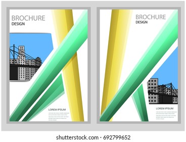 Brochure design template vector