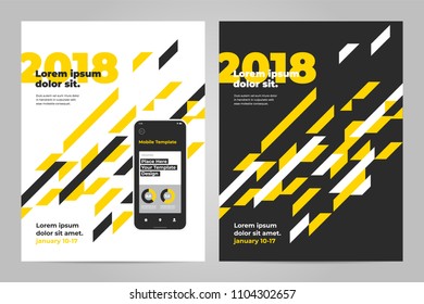 Brochure design template vector. Abstract square cover book portfolio presentation. Flyers report business magazine and minimal poster.