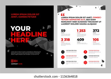 Brochure design template vector. Abstract square cover book portfolio presentation. Flyers report business magazine and minimal poster.