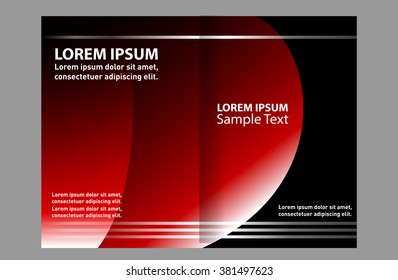 Brochure design template vector abstract 