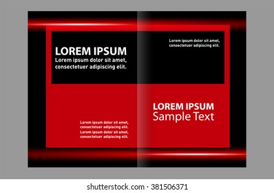 Brochure design template vector abstract 