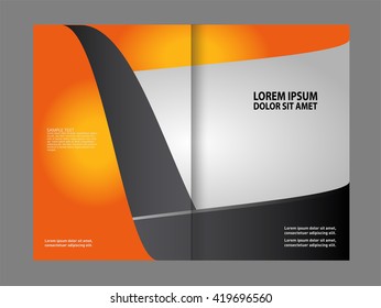 Brochure design template vector abstract
