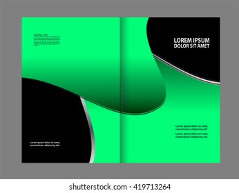 Brochure design template vector abstract
