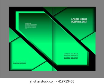 Brochure design template vector abstract
