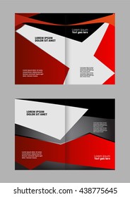 Brochure design template vector abstract
