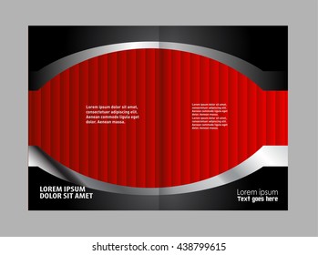 Brochure design template vector abstract
