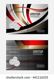 Brochure design template vector abstract
