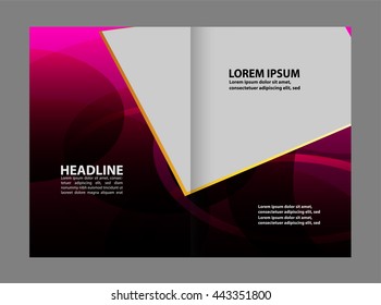 Brochure design template vector abstract
