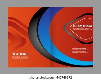 Brochure design template vector abstract

