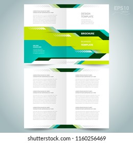 brochure design template vector booklet geometric abstract tech