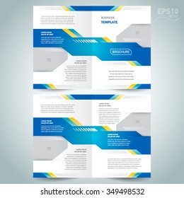 brochure design template vector booklet geometric abstract tech