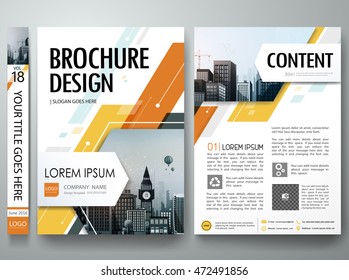 Brochure Design Template Vector City Concept Stock Vector (Royalty Free ...