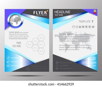 brochure design template vector flyer action abstract, 