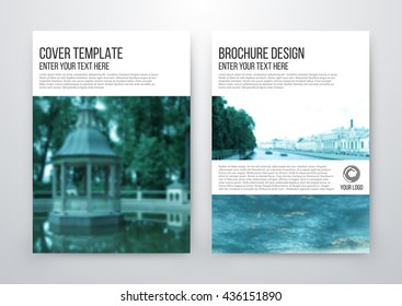 brochure design template vector flyer action abstract