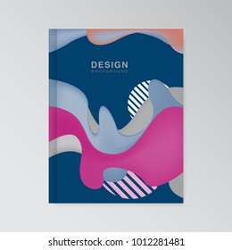 Brochure design template vector. Flyers report business magazine poster