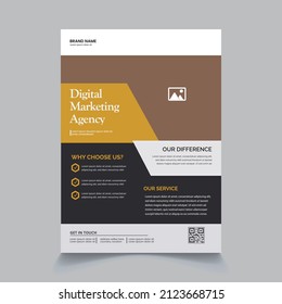 Brochure design template vector. Flyers report business magazine poster minimal portfolio. Abstract square in cover book presentation. City concept in A4 layout.