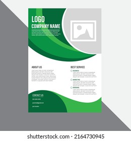 Brochure design template vector. Flyers report business magazine poster. Presentation brush concept in A4 layout.