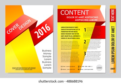 Brochure design template vector. Flyers annual report business magazine poster.Leaflet cover book presentation with abstract design background. Layout in A4 size.illustration.