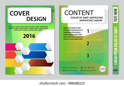 Brochure design template vector. Flyers annual report business magazine poster.Leaflet cover book presentation with abstract design background. Layout in A4 size.illustration.