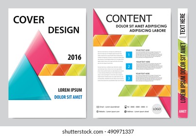 Brochure design template vector. Flyers annual report business magazine poster.Leaflet cover book presentation with abstract design background. Layout in A4 size.illustration.