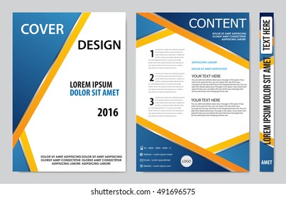 Brochure design template vector. Flyers annual report business magazine poster.Leaflet cover book presentation with abstract design background. Layout in A4 size.illustration.