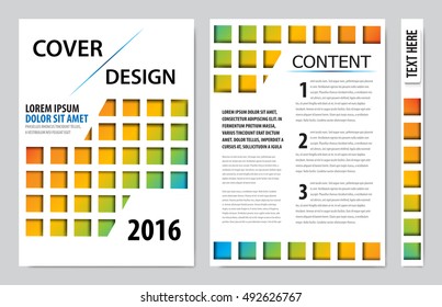 Brochure design template vector. Flyers annual report business magazine poster.Leaflet cover book presentation with abstract design background. Layout in A4 size.illustration.