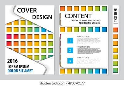 Brochure design template vector. Flyers annual report business magazine poster.Leaflet cover book presentation with abstract design background. Layout in A4 size.illustration.