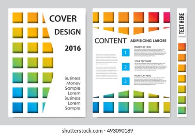 Brochure design template vector. Flyers annual report business magazine poster.Leaflet cover book presentation with abstract design background. Layout in A4 size.illustration.