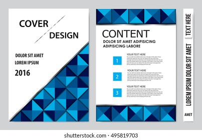 Brochure design template vector. Flyers annual report business magazine poster.Leaflet cover book presentation with abstract design background. Layout in A4 size.illustration.