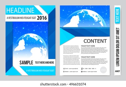 Brochure design template vector. Flyers annual report business magazine poster.Leaflet cover book presentation with abstract design background. Layout in A4 size.illustration.
