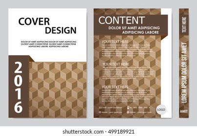 Brochure design template vector. Flyers annual report business magazine poster.Leaflet cover book presentation with abstract design background. Layout in A4 size.illustration.