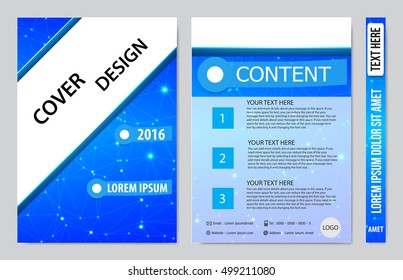 Brochure design template vector. Flyers annual report business magazine poster.Leaflet cover book presentation with abstract design background. Layout in A4 size.illustration.