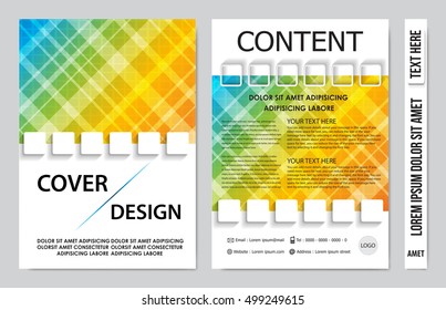 Brochure design template vector. Flyers annual report business magazine poster.Leaflet cover book presentation with abstract design background. Layout in A4 size.illustration.