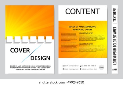 Brochure design template vector. Flyers annual report business magazine poster.Leaflet cover book presentation with abstract design background. Layout in A4 size.illustration.