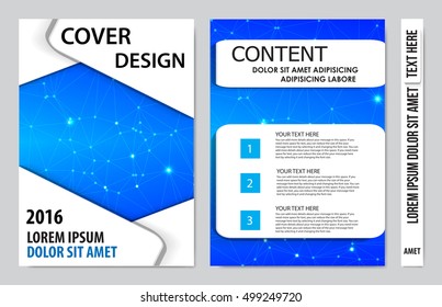 Brochure design template vector. Flyers annual report business magazine poster.Leaflet cover book presentation with abstract design background. Layout in A4 size.illustration.