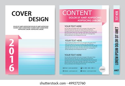 Brochure design template vector. Flyers annual report business magazine poster.Leaflet cover book presentation with abstract design background. Layout in A4 size.illustration.