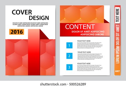 Brochure design template vector. Flyers annual report business magazine poster.Leaflet cover book presentation with abstract design background. Layout in A4 size.illustration.